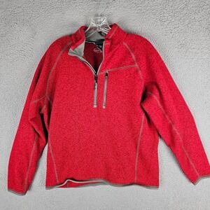 Arborwear Sweater Mens M Heather Fleece Lined‎ Durable Work Long Sleeve Half Zip